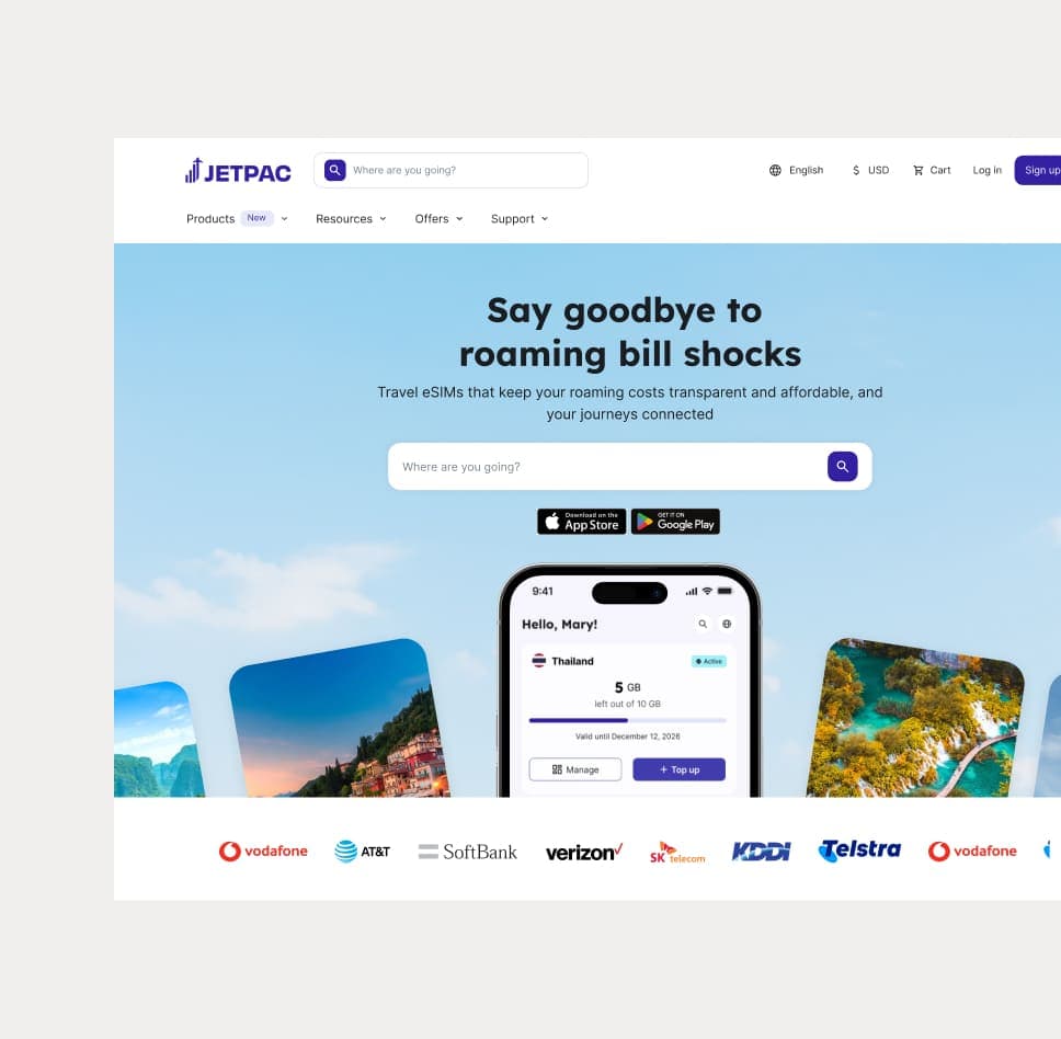 Redesigning the website homepage
