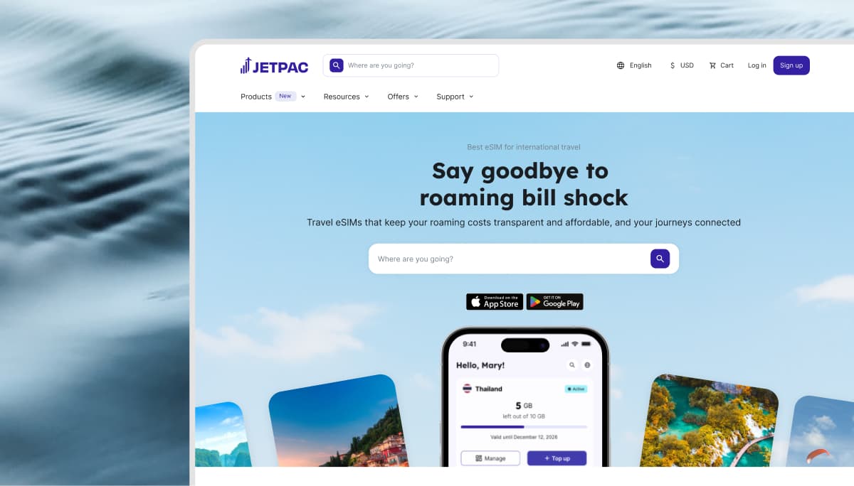 Website homepage redesign